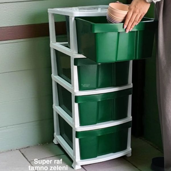 Super raf TP Veliki fiokar sa 4 fioke, Veliki fiokar, fiokari, plasticni fiokar sa 4 fioke, plastična polica za odlaganje