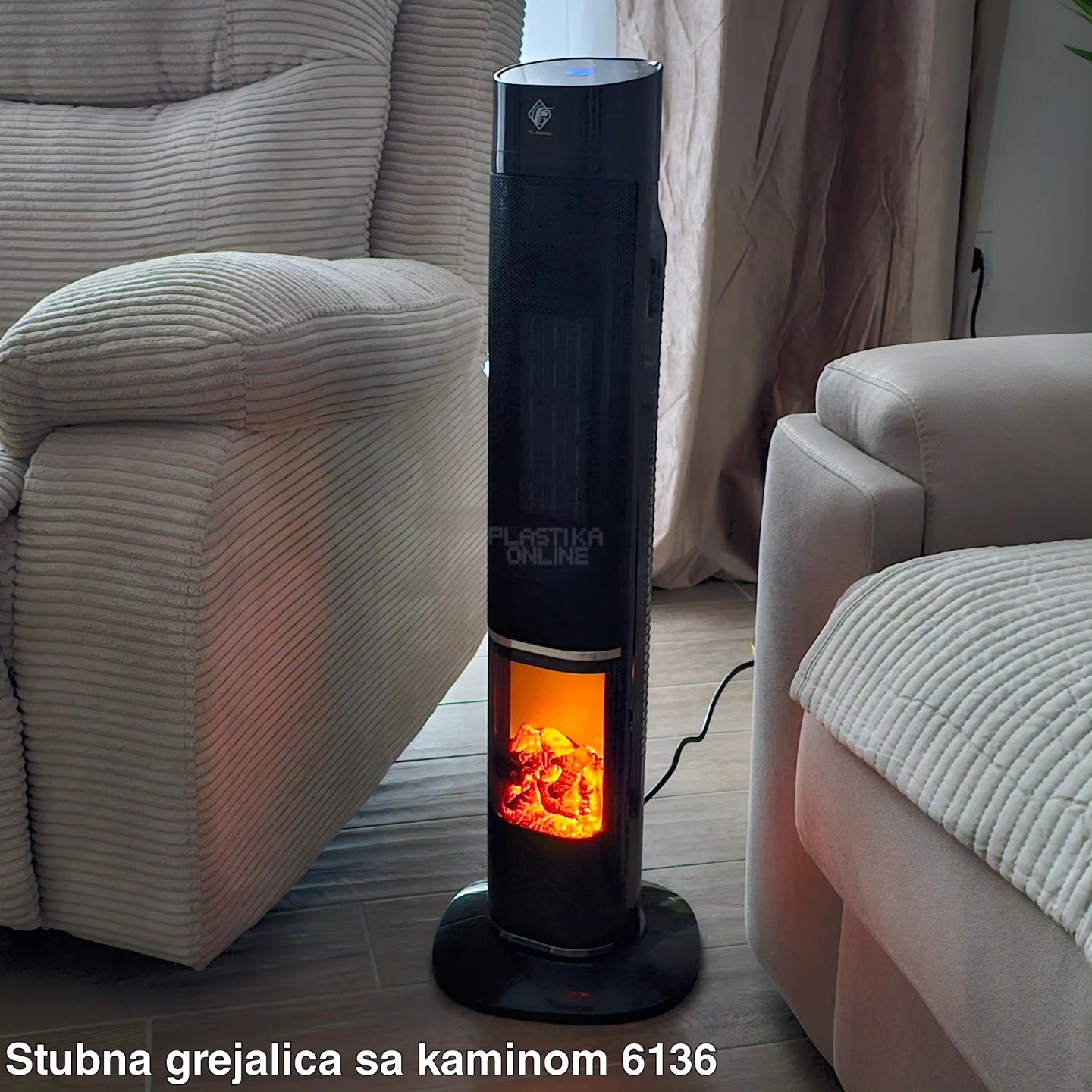 Grejalica sa dekorativnim kaminom 2000W, Dekorativni kamin, PTC keramički grejač, Grejalica sa ventilatorom, Grejalica sa tajmerom, Grejalica sa daljinskim upravljačem, grejalica sa zaštitom od pregrevanja