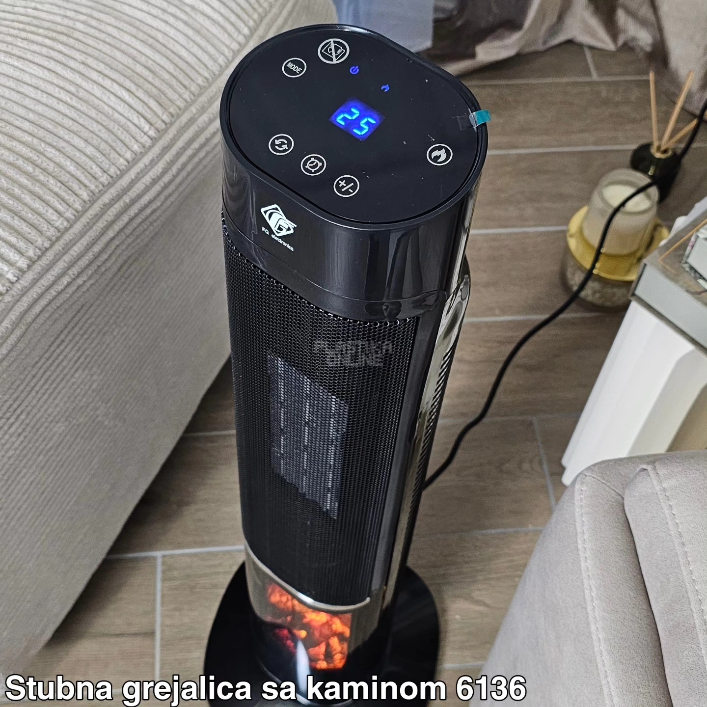 Grejalica sa dekorativnim kaminom 2000W, Dekorativni kamin, PTC keramički grejač, Grejalica sa ventilatorom, Grejalica sa tajmerom, Grejalica sa daljinskim upravljačem, grejalica sa zaštitom od pregrevanja