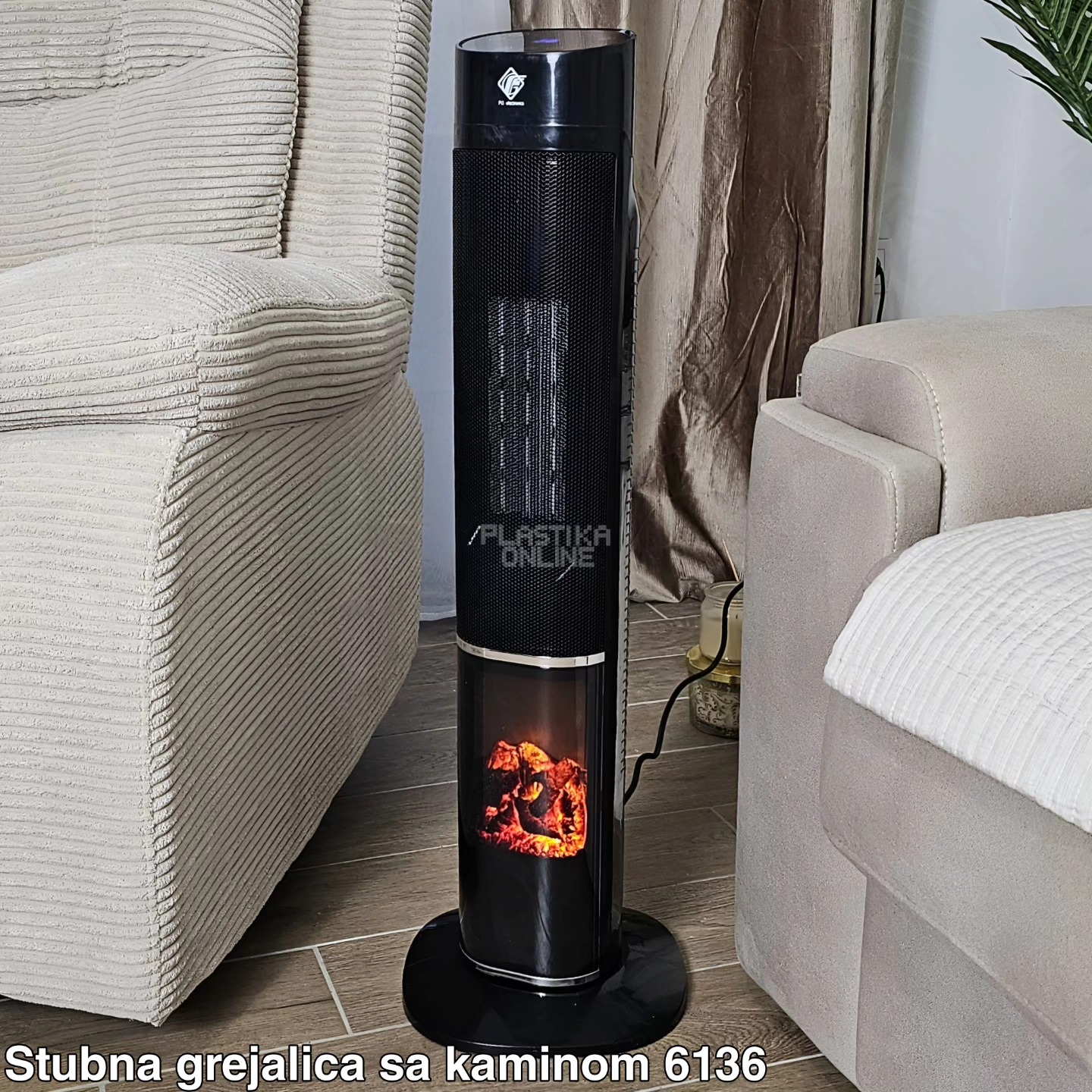 Grejalica sa dekorativnim kaminom 2000W, Dekorativni kamin, PTC keramički grejač, Grejalica sa ventilatorom, Grejalica sa tajmerom, Grejalica sa daljinskim upravljačem, grejalica sa zaštitom od pregrevanja