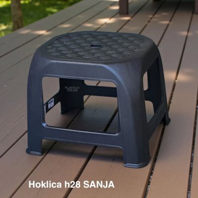 Hoklica H28cm , hoklice, plastična hoklica, plastične hoklice antracit