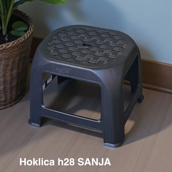 Hoklica H28cm , hoklice, plastična hoklica, plastične hoklice antracit
