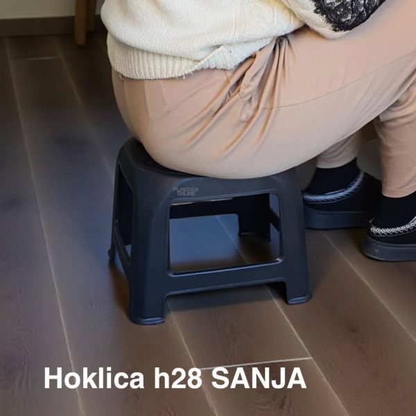 Hoklica H28cm , hoklice, plastična hoklica, plastične hoklice antracit