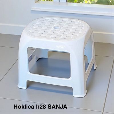 Hoklica H28cm , hoklice, plastična hoklica, plastične hoklice bela