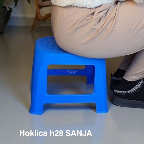 Hoklica H28cm , hoklice, plastična hoklica, plastične hoklice plava