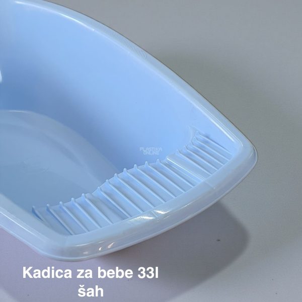 Kadica za bebe 33l, Kadica za bebu, Plastična kadica za kupanje beba, Kadica za novorođenče, funkcionalna kadica, kadice za bebe plava
