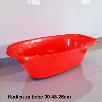 Kadica za bebe 90-48-26cm, Kadica za bebu, Plastična kadica za kupanje beba, Kadica za novorođenče, funkcionalna kadica, kadice za bebe crvena