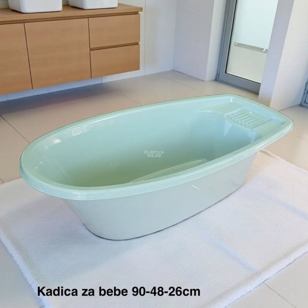 Kadica za bebe 90-48-26cm, Kadica za bebu, Plastična kadica za kupanje beba, Kadica za novorođenče, funkcionalna kadica, kadice za bebe plav