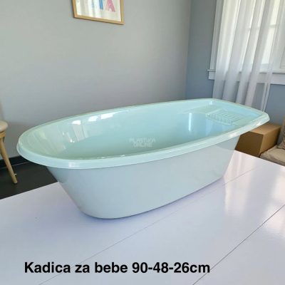 Kadica za bebe 90-48-26cm, Kadica za bebu, Plastična kadica za kupanje beba, Kadica za novorođenče, funkcionalna kadica, kadice za bebe plav
