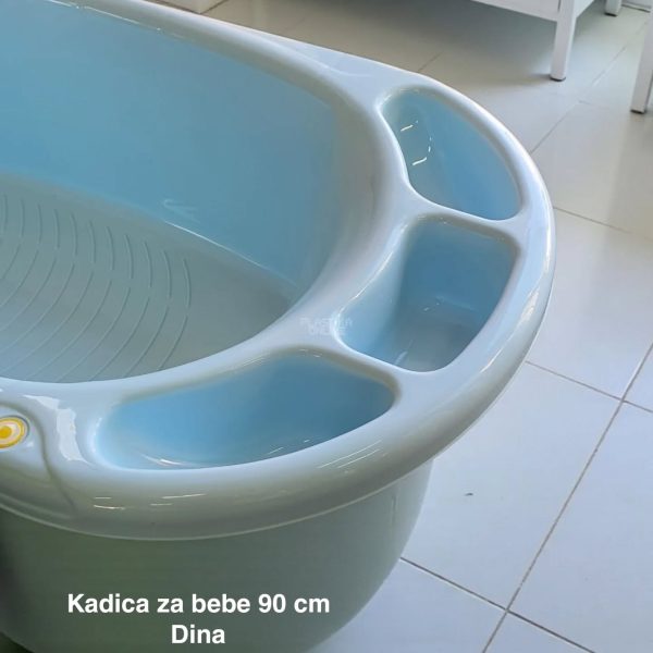 Kadica za bebe 90 cm, kadica za bebu, Kadica za novorođenče, Plastična kadica za kupanje beba BEJBI PLAVA
