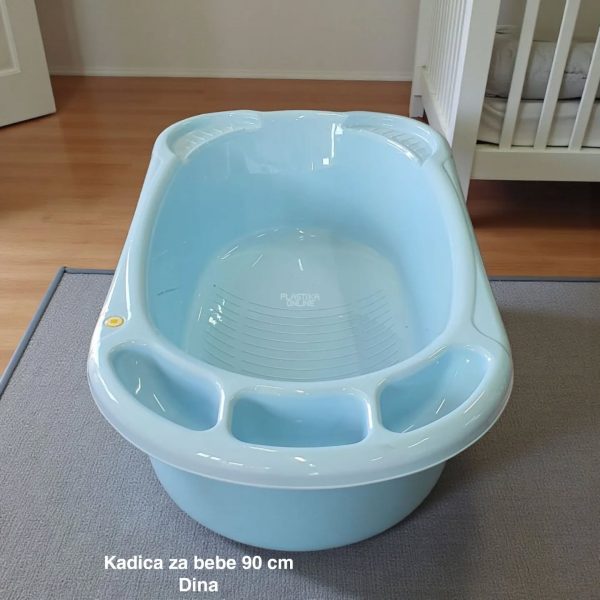 Kadica za bebe 90 cm, kadica za bebu, Kadica za novorođenče, Plastična kadica za kupanje beba BEJBI PLAVA