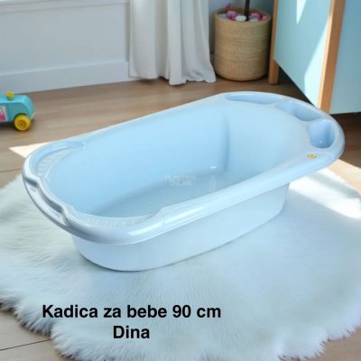 Kadica za bebe 90 cm, kadica za bebu, Kadica za novorođenče, Plastična kadica za kupanje beba BEJBI PLAVA