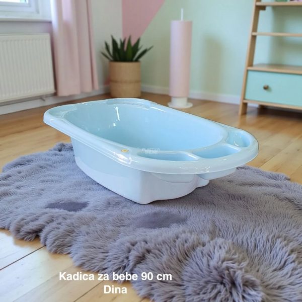Kadica za bebe 90 cm, kadica za bebu, Kadica za novorođenče, Plastična kadica za kupanje beba BEJBI PLAVA