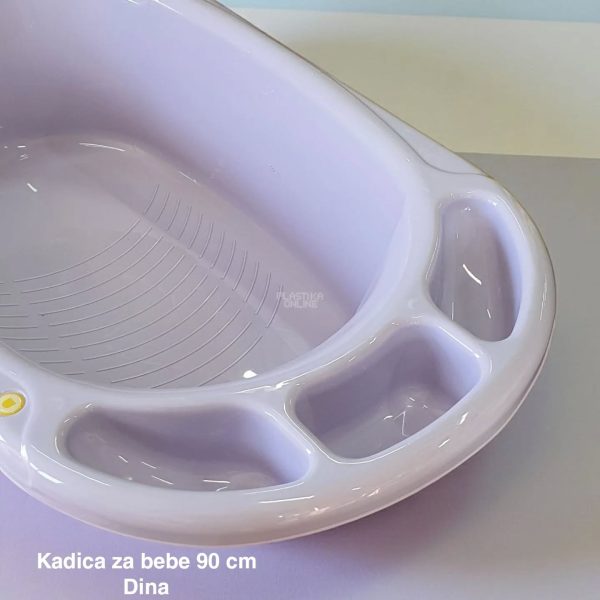 Kadica za bebe 90 cm, kadica za bebu, Kadica za novorođenče, Plastična kadica za kupanje beba lila