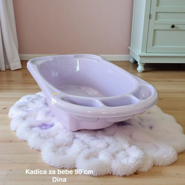 Kadica za bebe 90 cm, kadica za bebu, Kadica za novorođenče, Plastična kadica za kupanje beba lila
