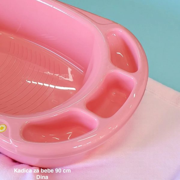 Kadica za bebe 90 cm, kadica za bebu, Kadica za novorođenče, Plastična kadica za kupanje beba roze