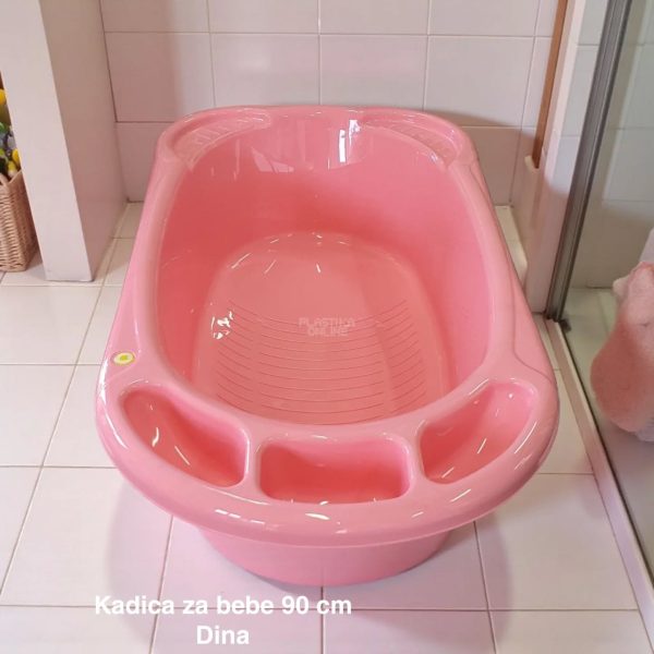 Kadica za bebe 90 cm, kadica za bebu, Kadica za novorođenče, Plastična kadica za kupanje beba roze