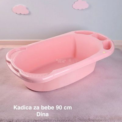 Kadica za bebe 90 cm, kadica za bebu, Kadica za novorođenče, Plastična kadica za kupanje beba roze