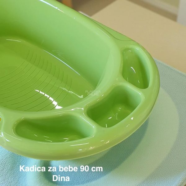 Kadica za bebe 90 cm, kadica za bebu, Kadica za novorođenče, Plastična kadica za kupanje beba zelena