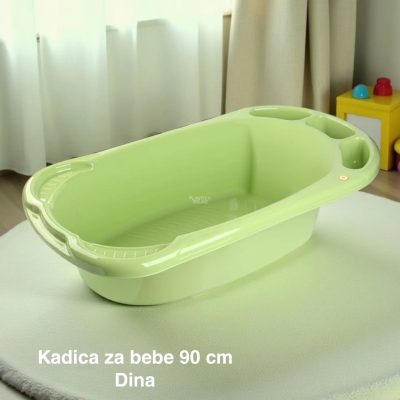Kadica za bebe 90 cm, kadica za bebu, Kadica za novorođenče, Plastična kadica za kupanje beba zelena