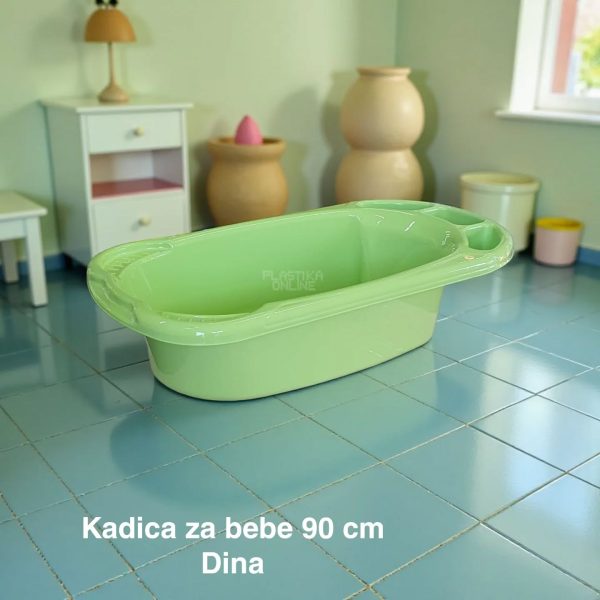 Kadica za bebe 90 cm, kadica za bebu, Kadica za novorođenče, Plastična kadica za kupanje beba zelena