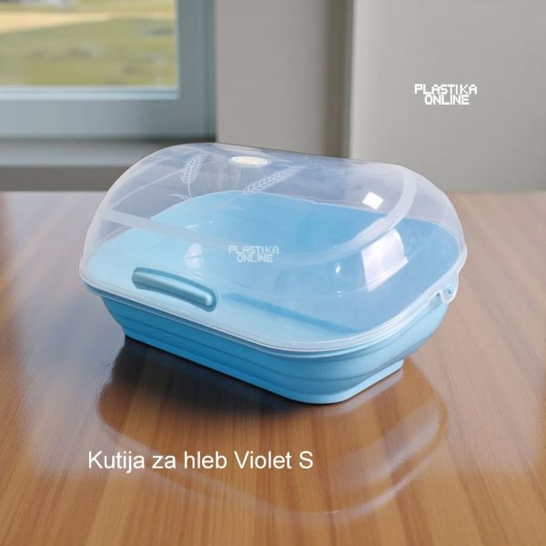 Kutija za hleb Violet S plava