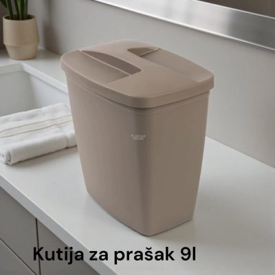 Kutija za prašak 9L, Plastična kutija za prašak, Kutija za deterdžent, Kutija za prašak sa poklopcem, Kutija za veš prašak, kutije za prašak moka