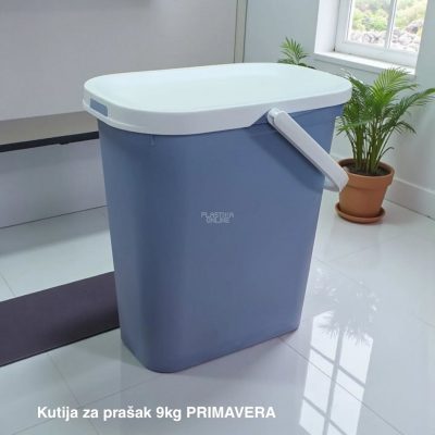 Kutija za prašak za veš 9kg PRIMAVERA, Kutija za prašak 9kg, Plastična kutija za prašak, Kutija za deterdžent, Kutija za prašak sa poklopcem, Višenamenska kutija