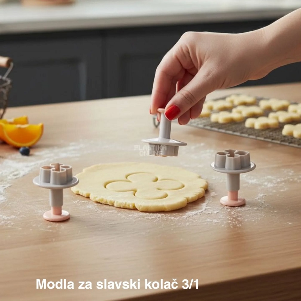 Modle za slavski kolač 3 , Set modli sa tri cvetića, modle za kolače