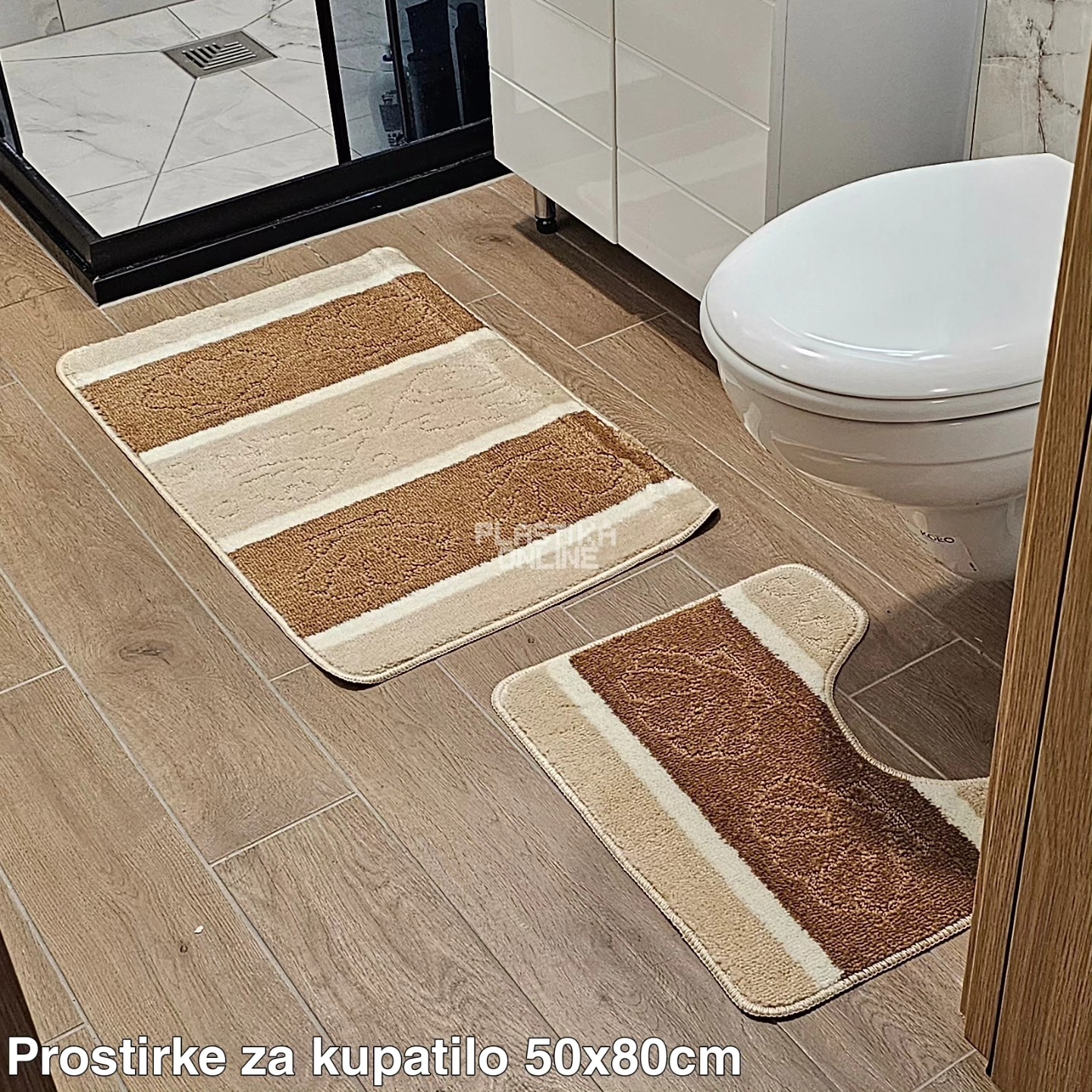 Prostirke za kupatilo 2 /1, staze za kupatilo, kupatilske prostirke, patosnice za kupatilo, komplet prostirke za kupatilo, staza za kupatilo