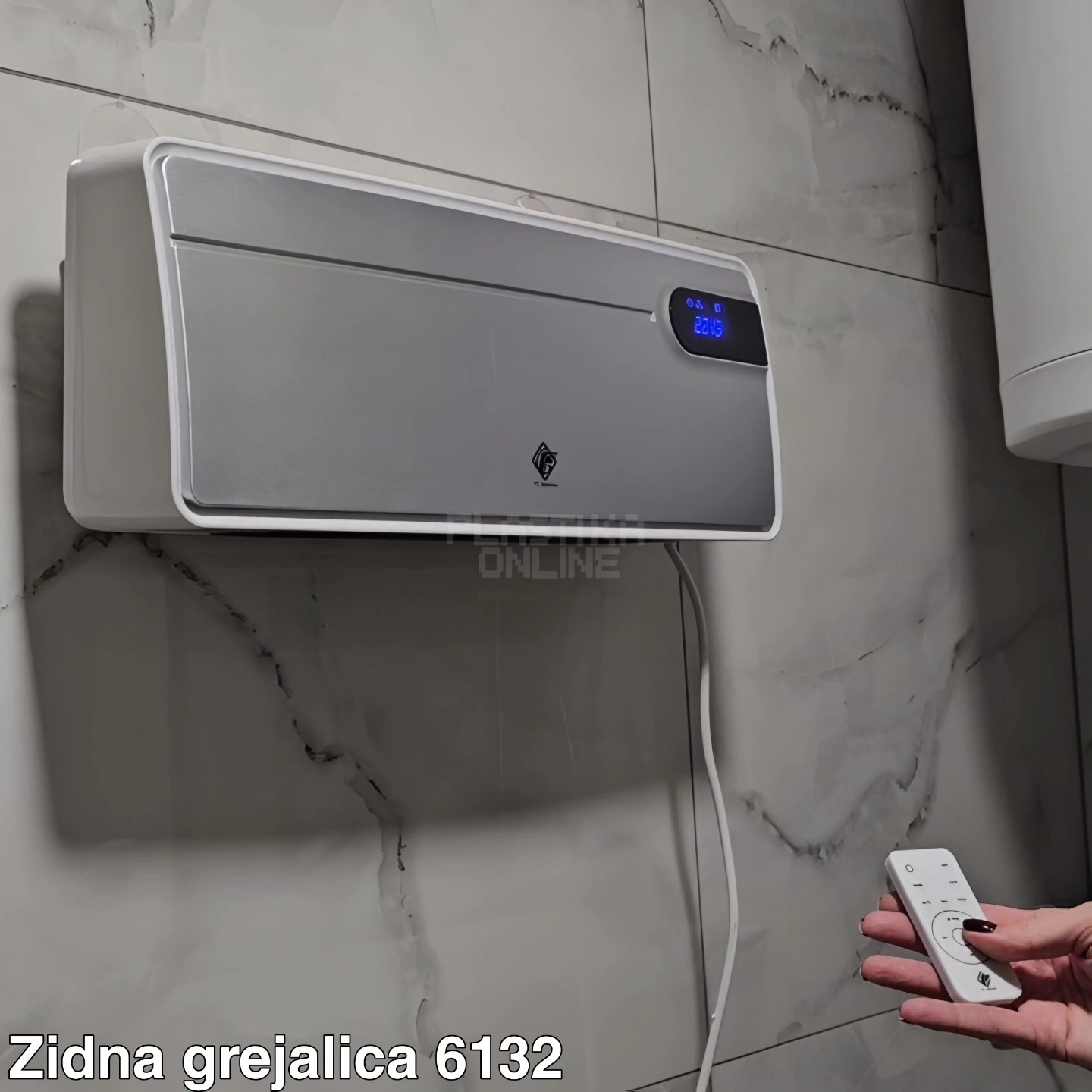 Zidna grejalica 6132 , zidna grejalica za kupatilo, grejalica za spavaću sobu, grejalica sa hladnim duvanjem, grejalica za lokal, zidna grejalica sa daljinskim, grejalica sa LED displejom, grejalica sa zaštitom od pregrevanja