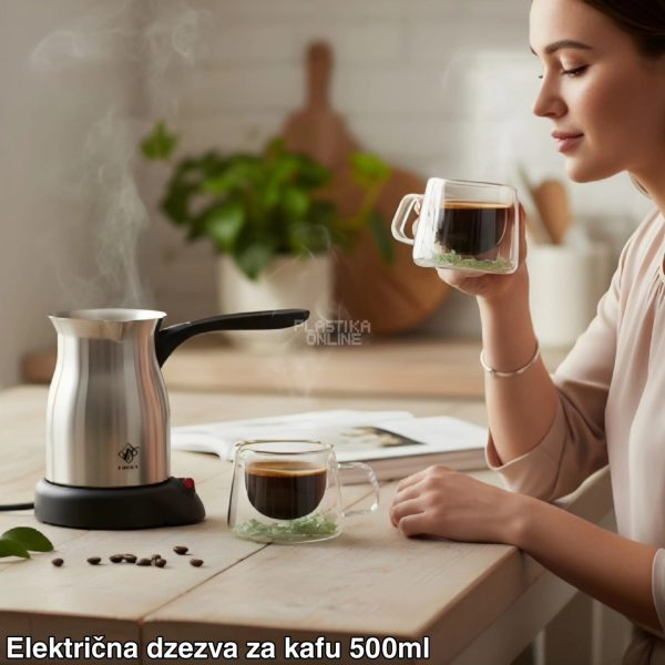 Električna džezva FS101, Bežična električna džezva, Električna džezva sa zaštitom od pregrevanja, Električna džezva kapaciteta 0.5L