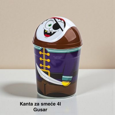 Kanta za smeće 4l , Kanta klatno dečija, Kanta za smeće za decu, Dečija kanta za smeće sa klatnom, Vesela kanta za decu, Kanta za odlaganje otpada, Praktična dečija kanta za smeće
