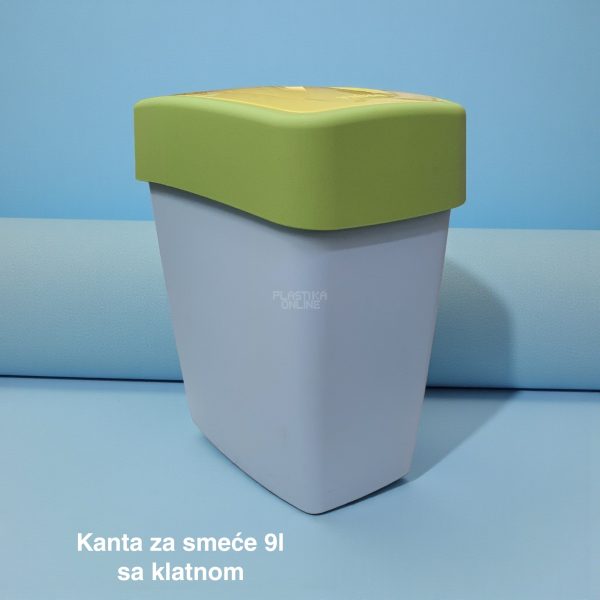 Kanta za smeće 9l sa klatnom , kanta za otpad, kanta za smeće, kanta za kuhinju, kanta za kupatilo, kanta za kancelariju plava