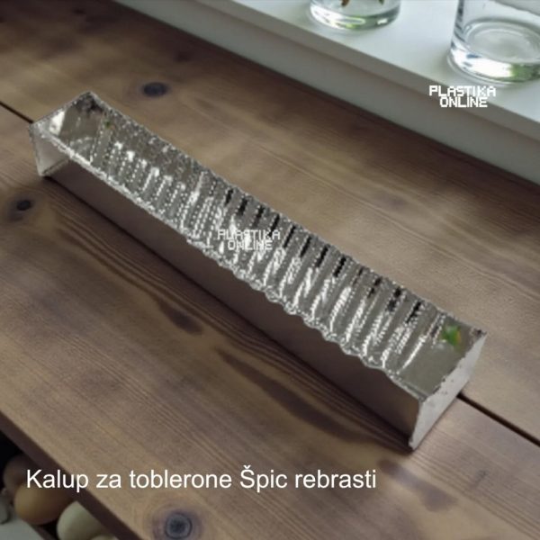 Modla za toblerone 37x7x5 rebraste, Modla za toblerone, Rebraste modle za toblerone, Modla od pocinkovanog lima, Toblerone modla 37x7x5, modla za toblerone