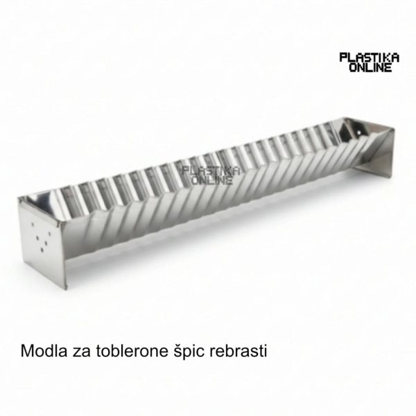 Modla za toblerone 37x7x5 rebraste, Modla za toblerone, Rebraste modle za toblerone, Modla od pocinkovanog lima, Toblerone modla 37x7x5, modla za toblerone