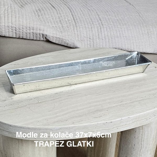 Modle za kolače 37x7x5 cm trapez glatki , Modla za toblerone, Rebraste modle za toblerone, Modla od pocinkovanog lima, modle za kolače, mini pleh za hleb