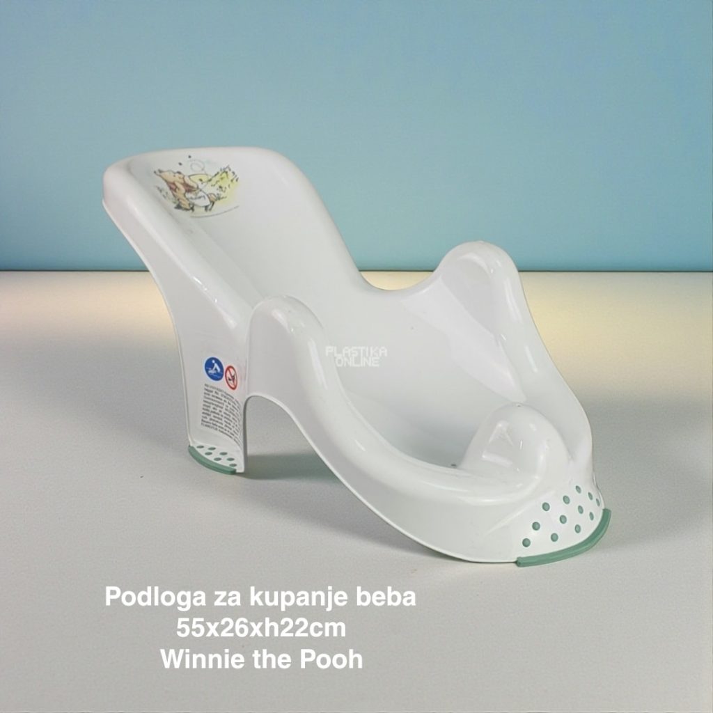 Postolje za kupanje beba 55 cm, Postolje za kupanje beba sa neklizajućim elementima, Ergonomsko postolje za kupanje beba, Plastično postolje za kupanje beba, Postolje za kupanje beba sa rupicama za oticanje vode