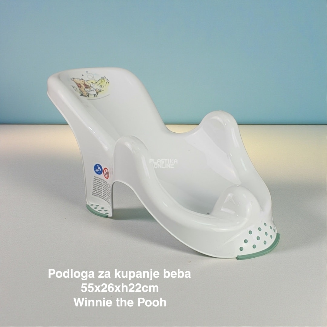 Postolje za kupanje beba 55 cm, Postolje za kupanje beba sa neklizajućim elementima, Ergonomsko postolje za kupanje beba, Plastično postolje za kupanje beba, Postolje za kupanje beba sa rupicama za oticanje vode