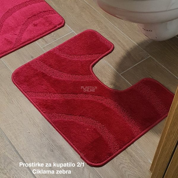 Prostirke za kupatilo 2 , staze za kupatilo, kupatilske prostirke, patosnice za kupatilo, komplet prostirke za kupatilo, staza za kupatilo ciklama