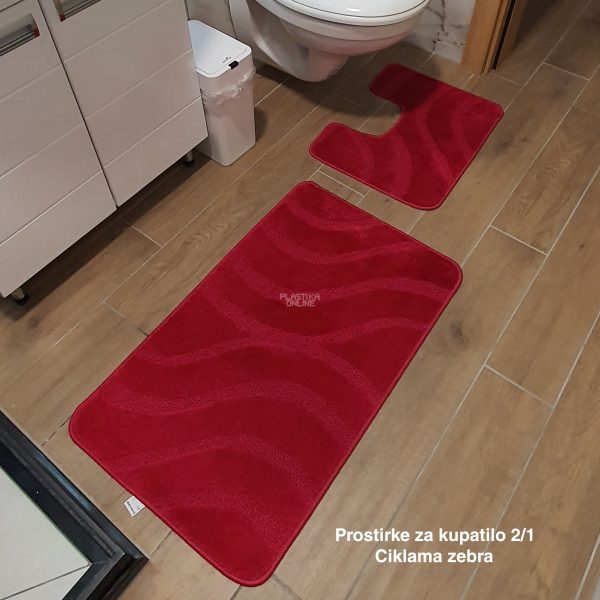 Prostirke za kupatilo 2 , staze za kupatilo, kupatilske prostirke, patosnice za kupatilo, komplet prostirke za kupatilo, staza za kupatilo ciklama