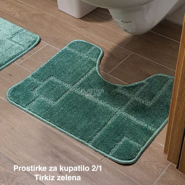 Prostirke za kupatilo 2 , staze za kupatilo, kupatilske prostirke, patosnice za kupatilo, komplet prostirke za kupatilo, staza za kupatilo tirkiz