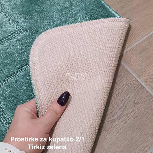 Prostirke za kupatilo 2 , staze za kupatilo, kupatilske prostirke, patosnice za kupatilo, komplet prostirke za kupatilo, staza za kupatilo tirkiz