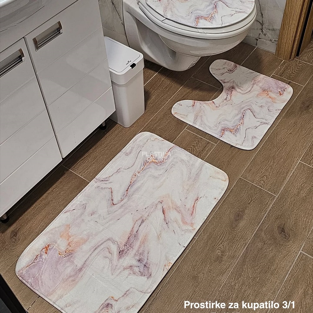 Prostirke za kupatilo 3 , staze za kupatilo, kupatilske prostirke, patosnice za kupatilo, komplet prostirke za kupatilo, staza za kupatilo, trodelne prostirke za kupatilo