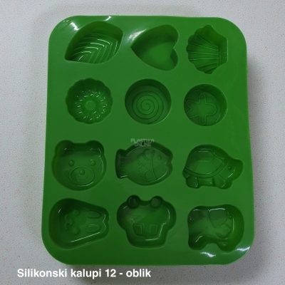 Silikonski kalupi 12, Silikonski kalupi za kolače, Silikonski kalupi za čokolade, Silikonski kalupi za sapune