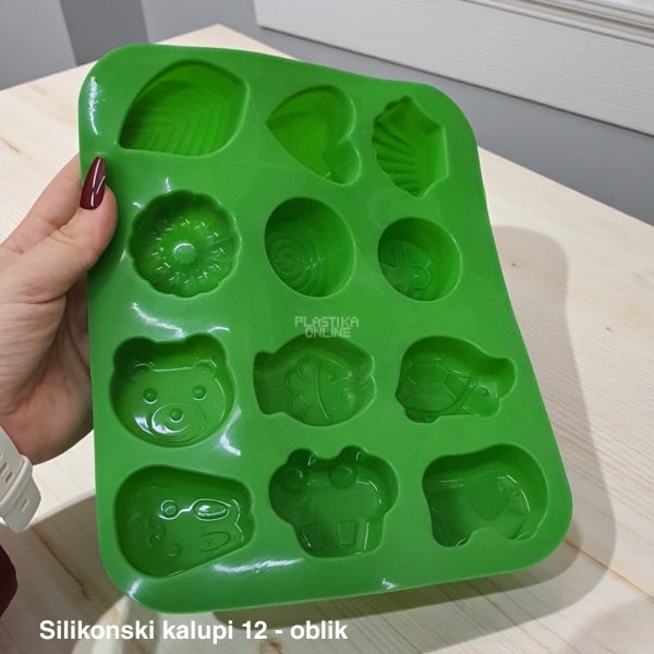 Silikonski kalupi 12, Silikonski kalupi za kolače, Silikonski kalupi za čokolade, Silikonski kalupi za sapune