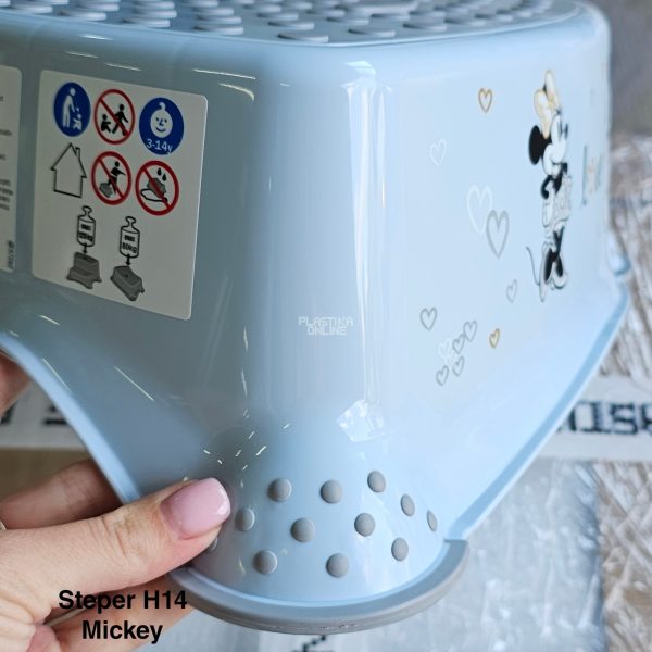 Steper H14, stepenik za decu, stepenice za decu, dupli steper za decu, plasticne stepenice, stepenice za decu za kupatilo mickey mouse