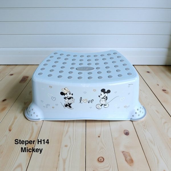 Steper H14, stepenik za decu, stepenice za decu, dupli steper za decu, plasticne stepenice, stepenice za decu za kupatilo mickey mouse