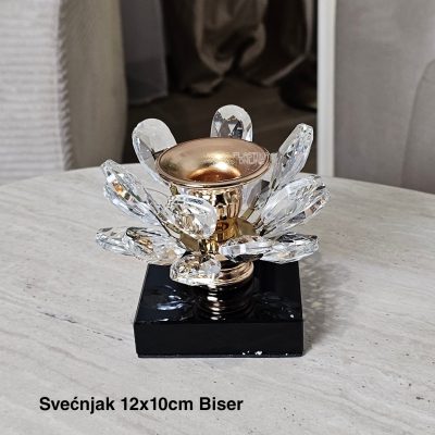 Svećnjak 12 × 10 cm, zlatni svecnjaci, stalak za svecu, elegantni svecnjak, svecnjak za slave , dekoracija proslava