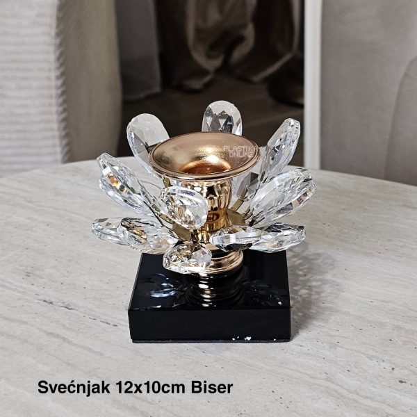 Svećnjak 12 × 10 cm, zlatni svecnjaci, stalak za svecu, elegantni svecnjak, svecnjak za slave , dekoracija proslava
